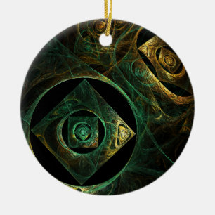 Magische Vibrationen Abstrakte Art Circle Ornament