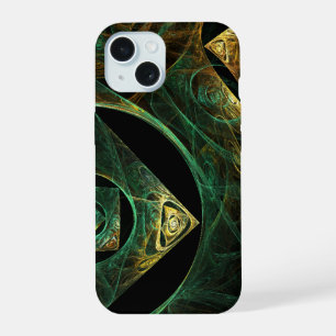 Magische Vibrationen Abstrakte Fraktal-Kunst-Desig iPhone 15 Hülle