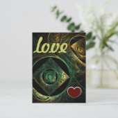 Magische Vibrationen Liebe Postkarte (Stehend Vorderseite)