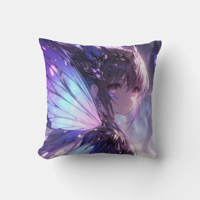 Magische violette Fee  Kissen (Vorderseite)