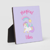 Magische Vögel schlafen Einhorn & Shooting Star Fotoplatte (Vorderseite)