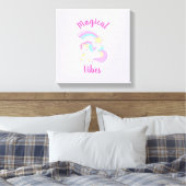 Magische Vögel schlafen Einhorn & Shooting Star Leinwanddruck (Insitu (Schlafzimmer))