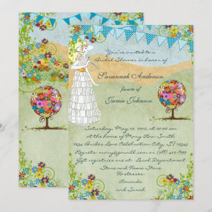 Magische Wald-Kreis-der-Liebe-Hochzeitseinladungen Einladung