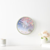 MAGISCHE WÄLDER wollen nach einem Stern Runde Wanduhr (Zuhause)