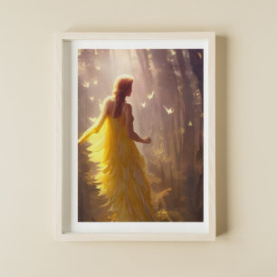 Magische Waldfreunde Digitale Kunst Poster