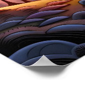 magische Waldfriedhofszene mit großer, verdreht Poster (Ecke)