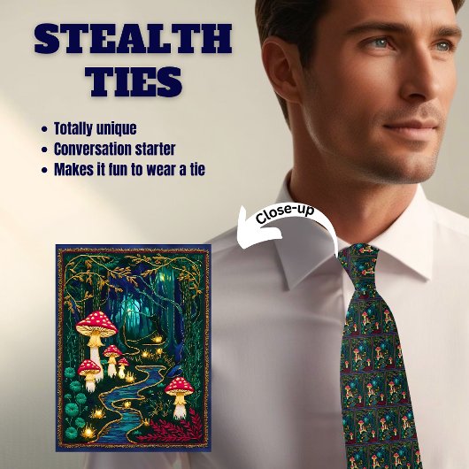 Magische Waldheimtücke Krawatte