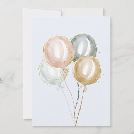 Magische Wale und Stars Virtual Baby Dusche Einladung (Rückseite)