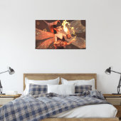 Magische Wanddekoration mit Märchenillustration au Leinwanddruck (Insitu (Schlafzimmer))