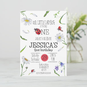 Magische Wasserfarbe Niedlich 1. Geburtstagsmädche Einladung