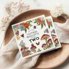 Magische Wasserfarbe Niedlich Ladybug Mädchen Gebu Serviette