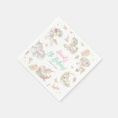 Magische Wasserfarbe vereint jedes Alter zum Gebur Serviette (Ecke)