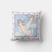 Magische Wasserfarben Personalisierte Girls Kissen (Vorderseite)