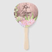 Magische Wasserfarben-Sukkulationen pfirsichbraun  Fächer (Vorderseite)