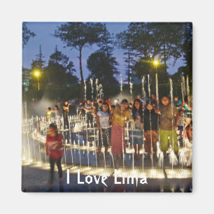 Magische Wassergärten-Lima, Peru Magnet