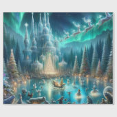 Magische Weihnachten Geschenkpapier (Flach)