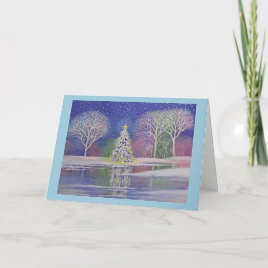 Magische Weihnachten, Grußkarte Feiertagskarte (Vorderseite)