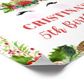 Magische Weihnachten Holly Berries Einhorn Willkom Poster (Ecke)