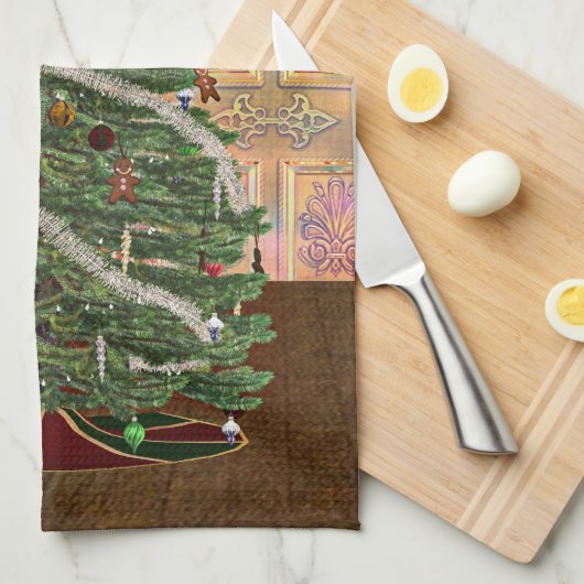 Magische Weihnachten Küchentuch (Viertel Falte)