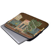 Magische Weihnachten Laptopschutzhülle (Vorne Knopf)