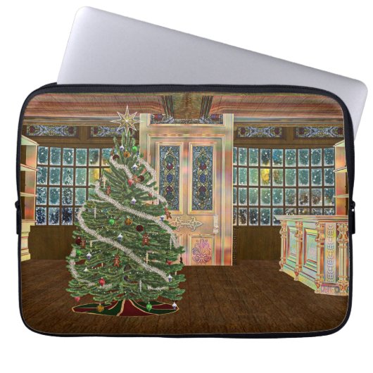 Magische Weihnachten Laptopschutzhülle (Vorderseite)
