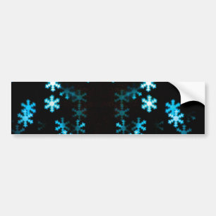 Magische Weihnachts-Schneeflocken Autoaufkleber