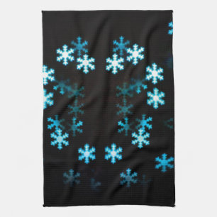 Magische Weihnachts-Schneeflocken Handtuch