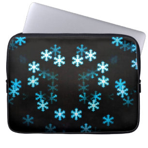 Magische Weihnachts-Schneeflocken Laptopschutzhülle