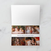 Magische Weihnachtsballerina Nutcracker 5 Foto Feiertagskarte (Innenseite)