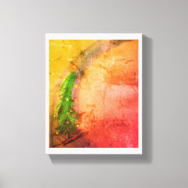 Magische Weihnachtsbaum-Leinwand erhellt Zuhause Leinwanddruck