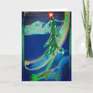 Magische Weihnachtsbaum Liebe Karte Heilige Nacht