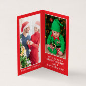 Magische Weihnachtsbaum, Weihnachtskarte für das F Visitenkarten (Innenseite)