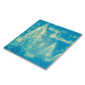 Magische Weihnachtsbaumen Frohe Weihnachten Fliese (Seite)