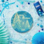 Magische Weihnachtsbaumen Frohe Weihnachten Pappteller (Party)