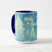 Magische Weihnachtsbaumen Frohe Weihnachten Tasse (Vorderseite Links)