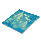 Magische Weihnachtsbaumen glückliche Ferien Fliese (Seite)