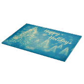 Magische Weihnachtsbaumen glückliche Ferien Schneidebrett (Ecke)