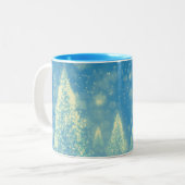 Magische Weihnachtsbaumen Zweifarbige Tasse (Vorderseite Links)