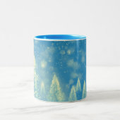 Magische Weihnachtsbaumen Zweifarbige Tasse (Mittel)