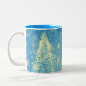 Magische Weihnachtsbaumen Zweifarbige Tasse (Links)