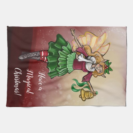 Magische Weihnachtsbrause Geschirrtuch (Horizontal)
