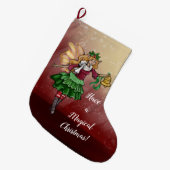 Magische Weihnachtsbrause Großer Weihnachtsstrumpf (Vorderansicht (hängend))