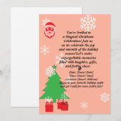 Magische Weihnachtsfeier | Elegant Holid Einladung (Vorne/Hinten)