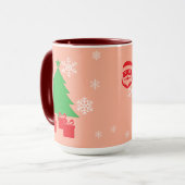 Magische Weihnachtsfeier | Elegant Holid Tasse (Vorderseite Links)