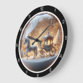 Magische Weihnachtsfeier Große Wanduhr (Winkel)