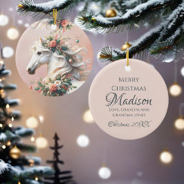 Magische Weihnachtsfeier Keramik Ornament