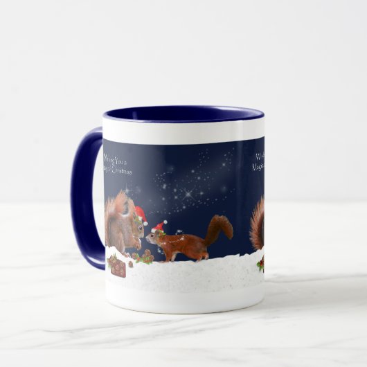 Magische Weihnachtsfeier Tasse (Vorderseite Links)