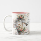 Magische Weihnachtsfeier Zweifarbige Tasse (Links)