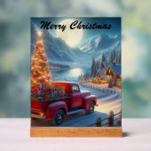 Magische Weihnachtsfeierablieferung Acrylschild (Neutral)