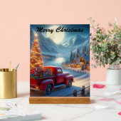 Magische Weihnachtsfeierablieferung Acrylschild (Hochzeit)